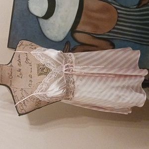Victoria's Secret Stripe Gown w/panties